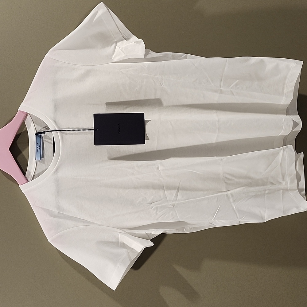 Prada White Short Sleeve Tee